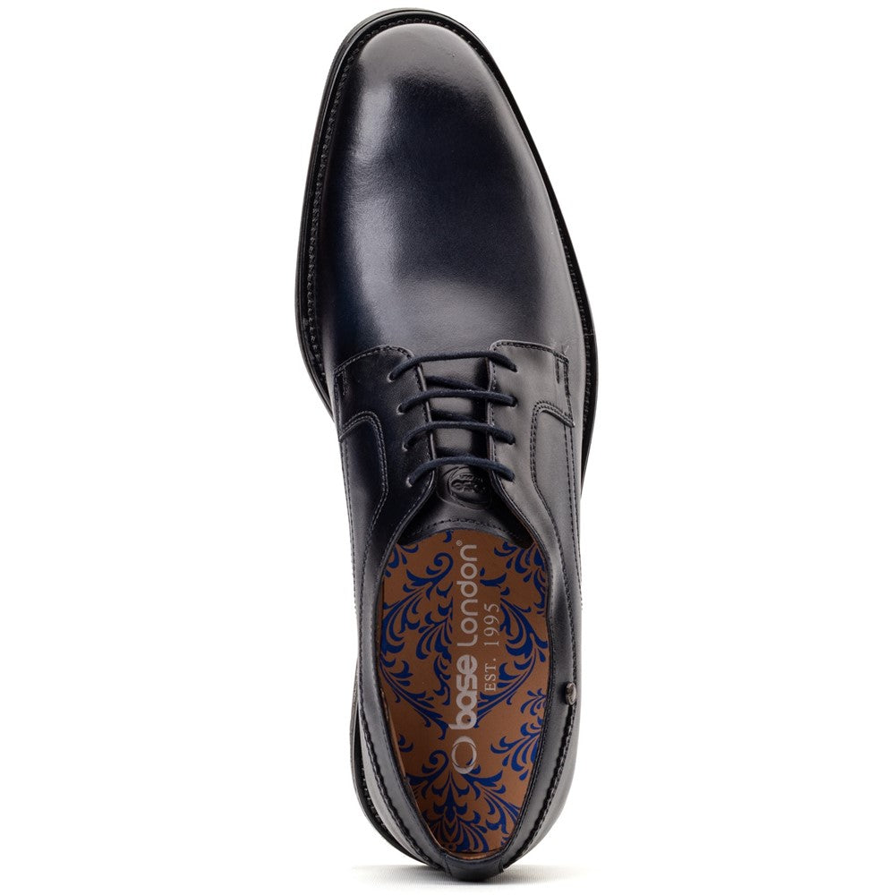 Sleeve Waxy Derby Shoes Navy