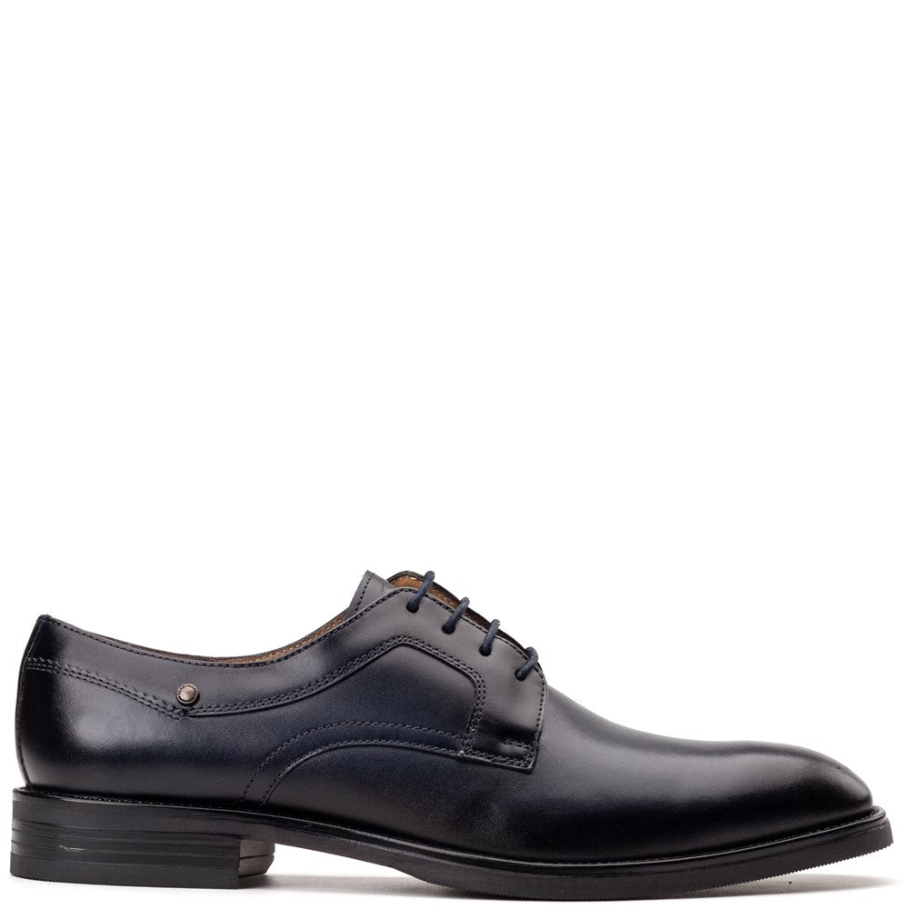 Sleeve Waxy Derby Shoes Navy