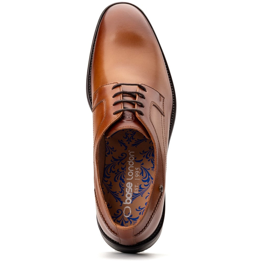 Sleeve Waxy Derby Shoes Tan