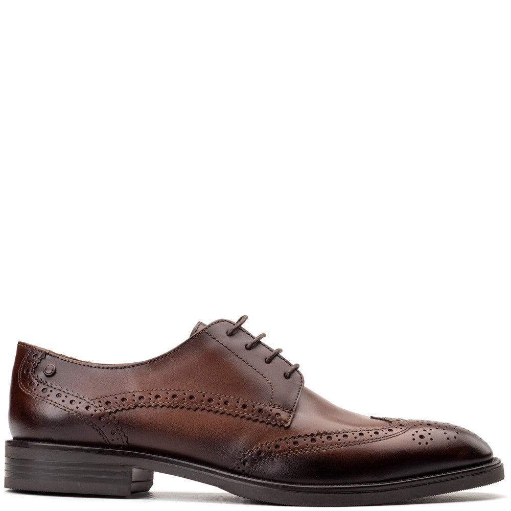 Pocket Waxy Brogue Shoes Brown