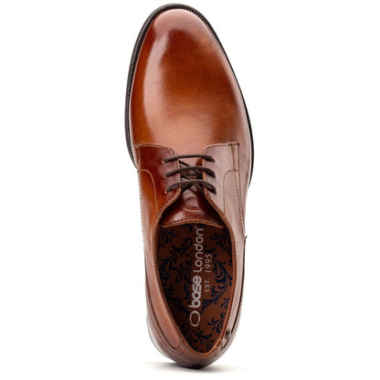 Edison Washed Derby Shoes Tan
