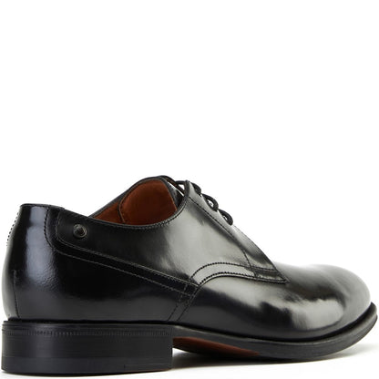 Edison Hi Shine Derby Shoes Black