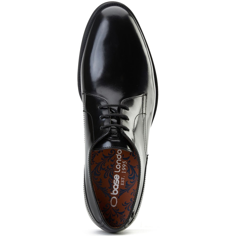 Edison Hi Shine Derby Shoes Black