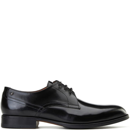Edison Hi Shine Derby Shoes Black