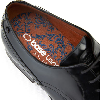 Edison Hi Shine Derby Shoes Black