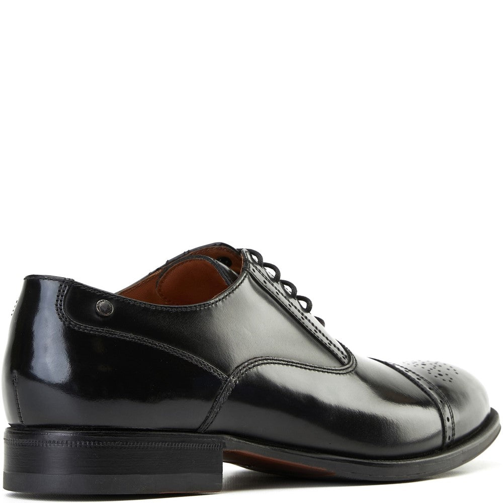 Franklin Hi Shine Brogue Shoes Black