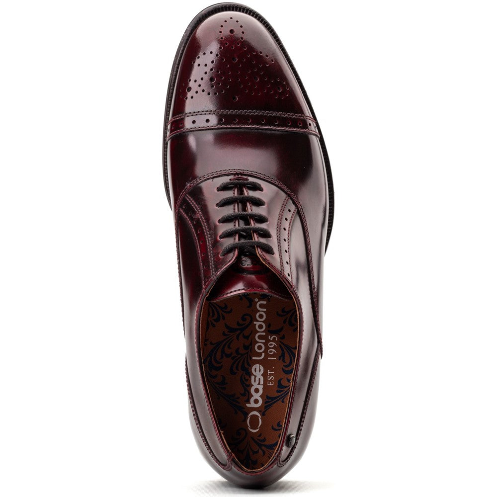 Franklin Hi Shine Brogue Shoes Bordo