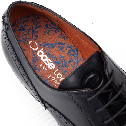 Bell Waxy Brogue Shoes Black