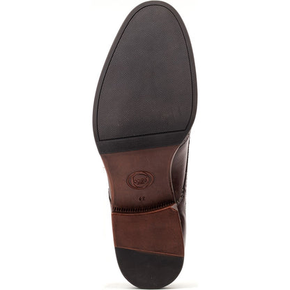Bell Washed Brogue Shoes Brown