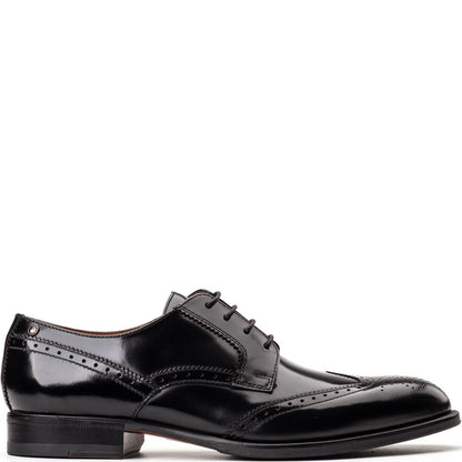 Bell Hi Shine Brogue Shoes Black