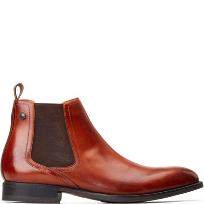 Whittle Washed Chelsea Boots Tan