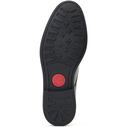 Durham Waxy Derby Shoes Black