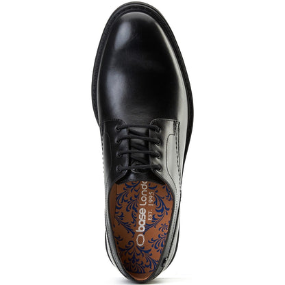 Durham Waxy Derby Shoes Black