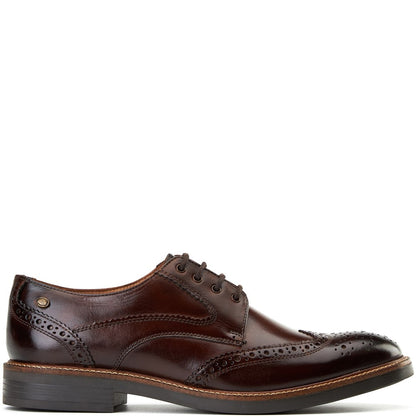 York Washed Brogue Shoes Brown