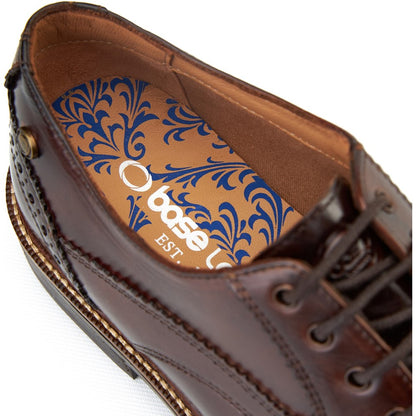York Washed Brogue Shoes Brown