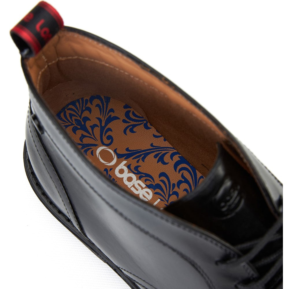 Men's Black Leather Lincoln Chukka Boots | Base London