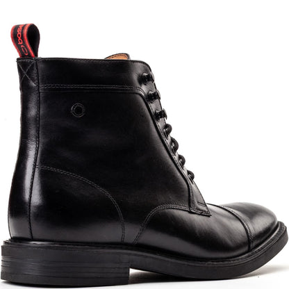 Plymouth Waxy Toe Cap Boots Black