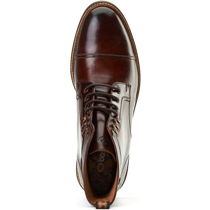 Plymouth Washed Toe Cap Boots Brown