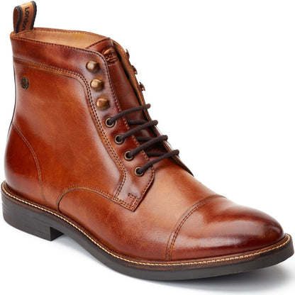 Plymouth Washed Toe Cap Boots Tan