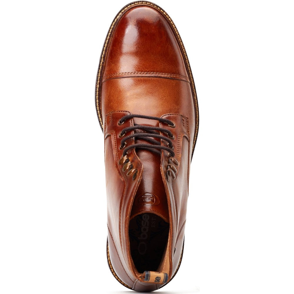 Plymouth Washed Toe Cap Boots Tan