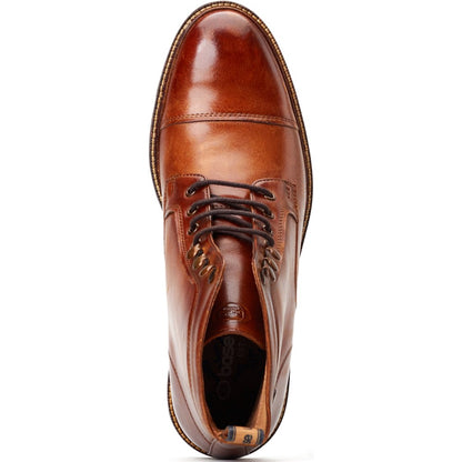 Plymouth Washed Toe Cap Boots Tan