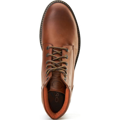 Nickel Pull Up Combat Boots Tan