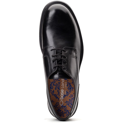 Locke Waxy Derby Shoes Black