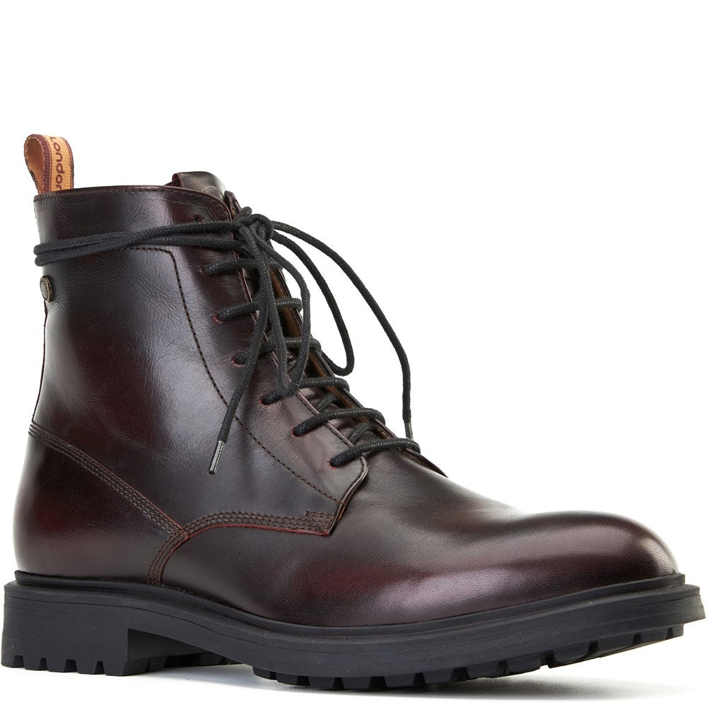 Brunel Lace-up Boots Bordo