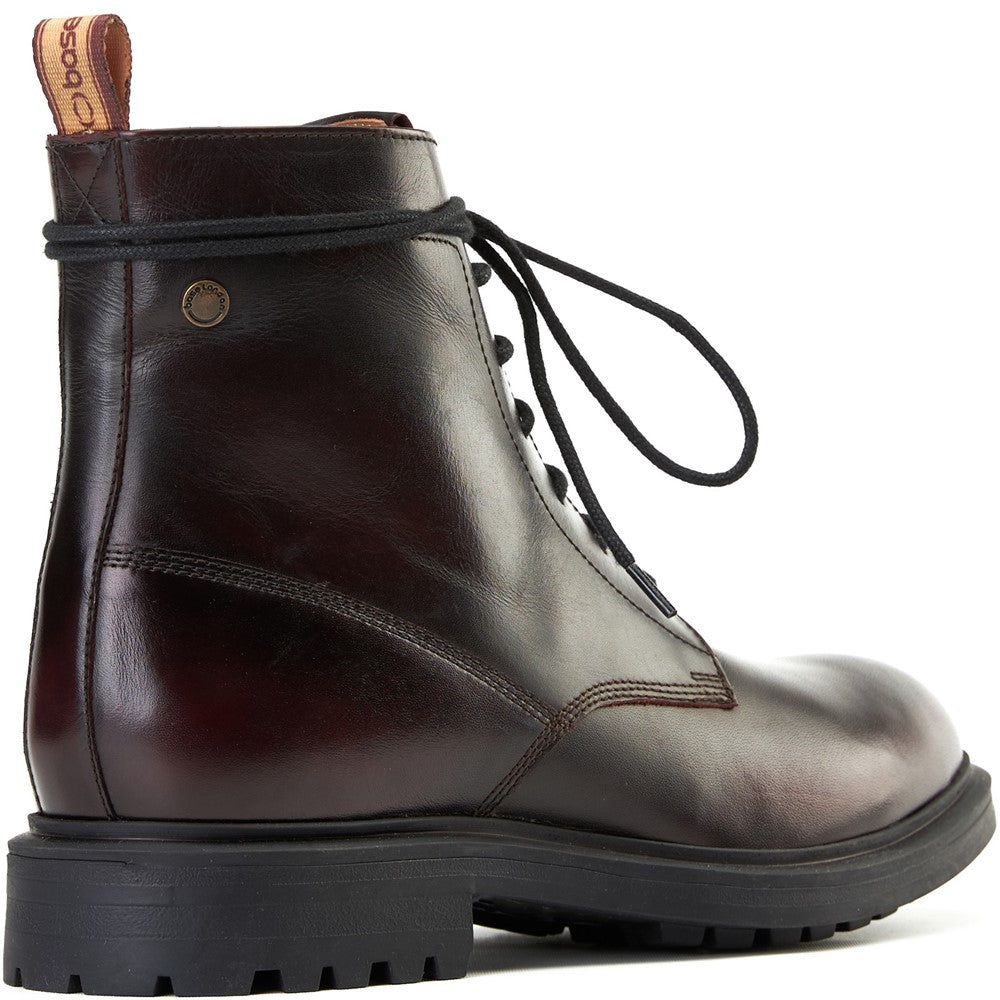 Brunel Lace-up Boots Bordo