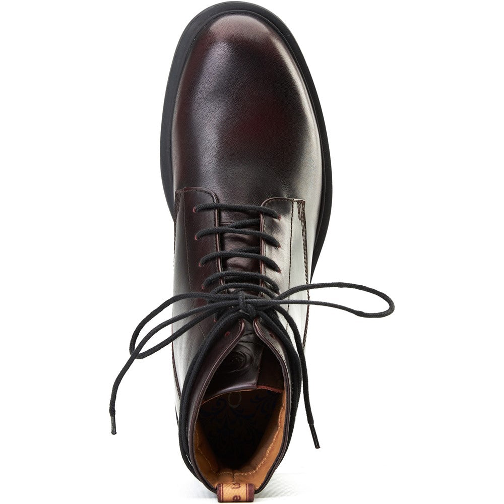 Brunel Lace-up Boots Bordo