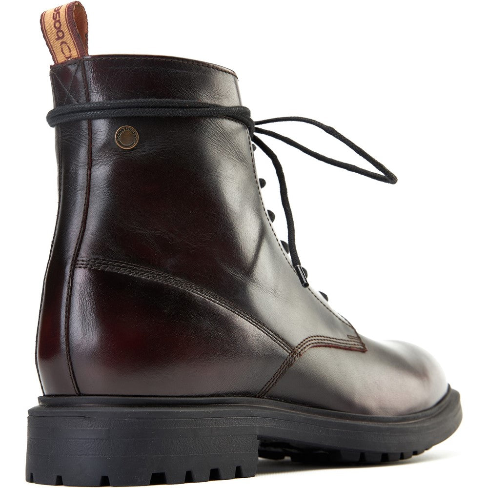 Brunel Lace-up Boots Bordo