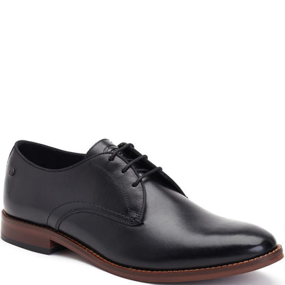 Bronte Waxy Derby Shoes Black