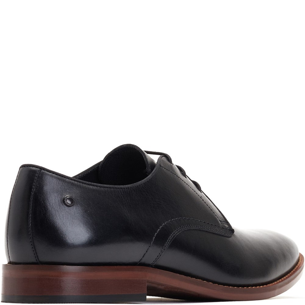 Bronte Waxy Derby Shoes Black