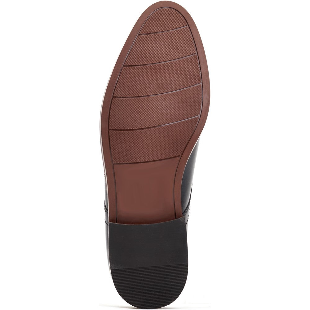 Bronte Waxy Derby Shoes Black