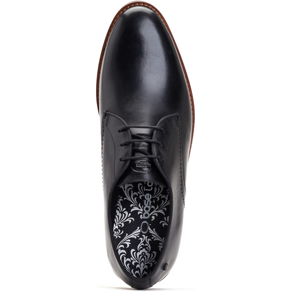 Bronte Waxy Derby Shoes Black