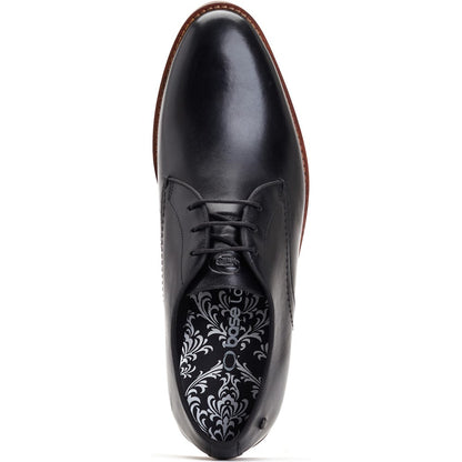 Bronte Waxy Derby Shoes Black
