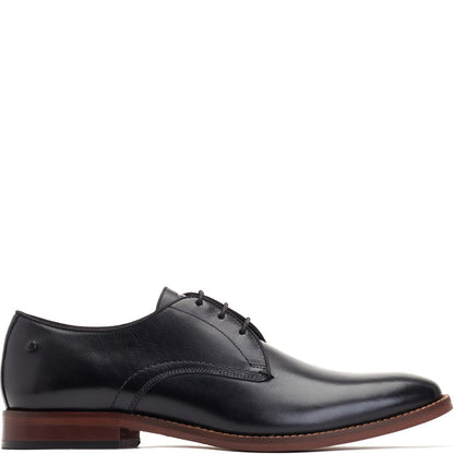 Bronte Waxy Derby Shoes Black