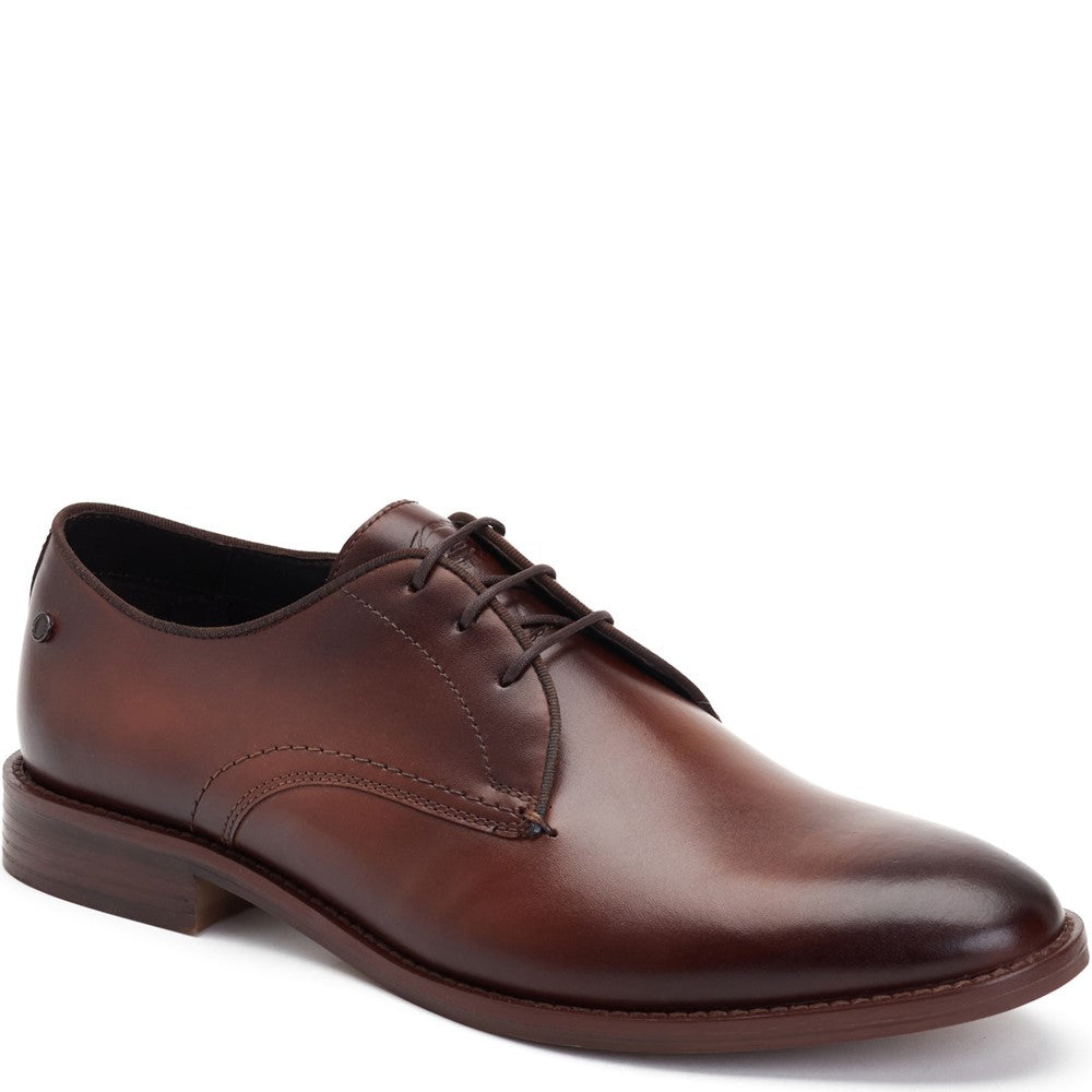 Bronte Washed Derby Shoes Brown