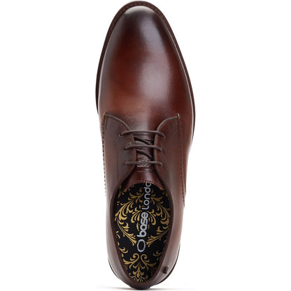 Bronte Washed Derby Shoes Brown