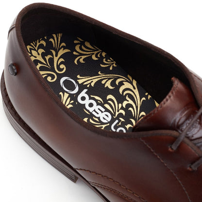 Bronte Washed Derby Shoes Brown