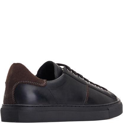 Beck Leather Trainers Black