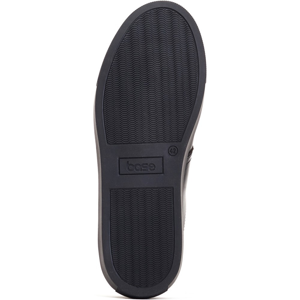 Beck Leather Trainers Black