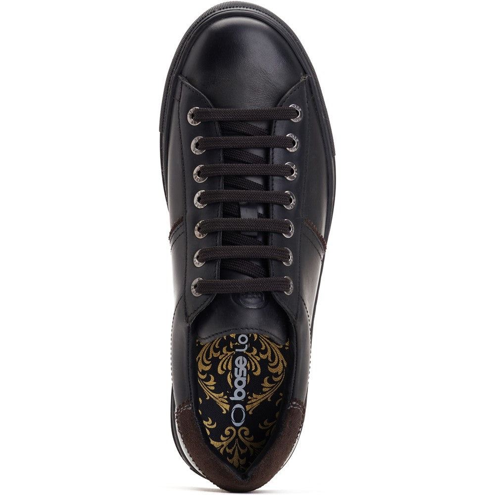 Beck Leather Trainers Black
