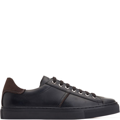 Beck Leather Trainers Black