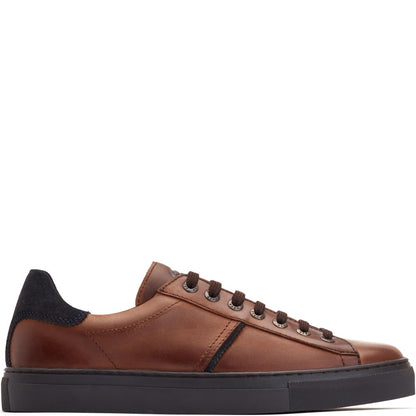 Beck Leather Trainers Brown