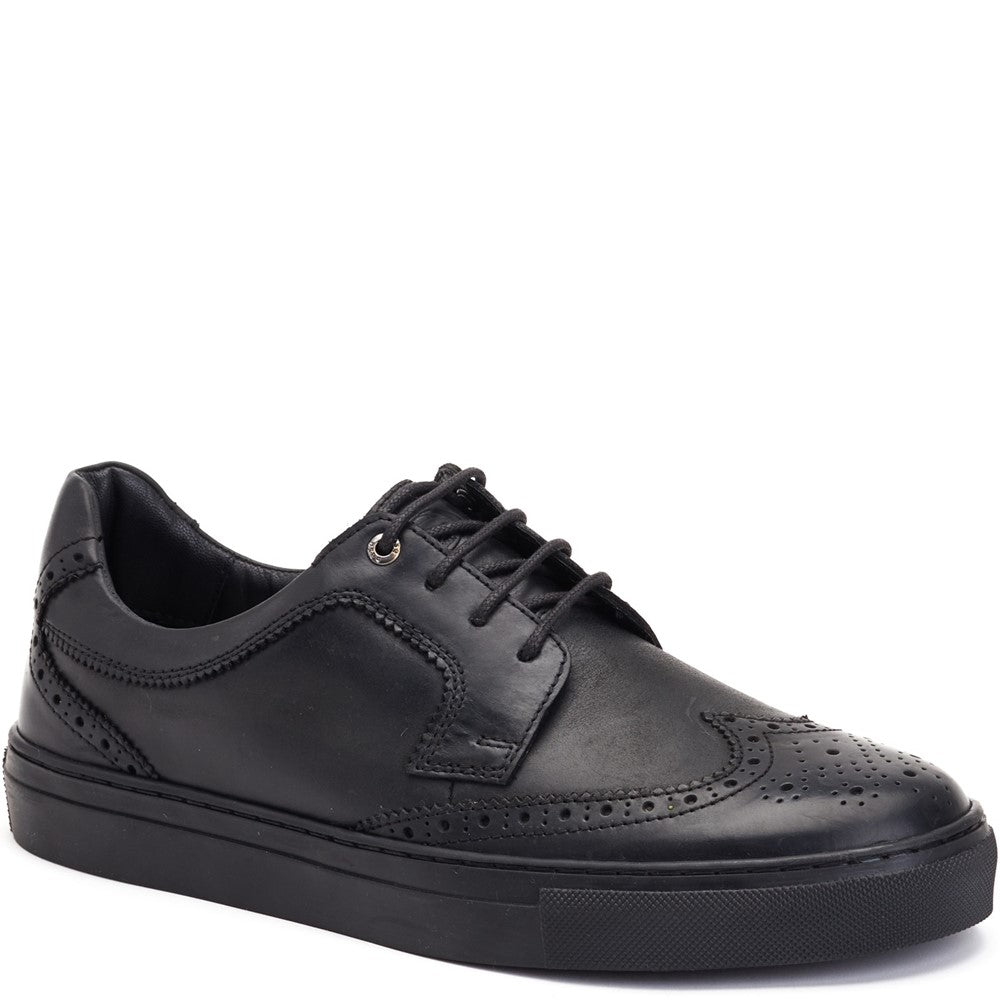 Keller Pull Up Cupsole Brogue Black