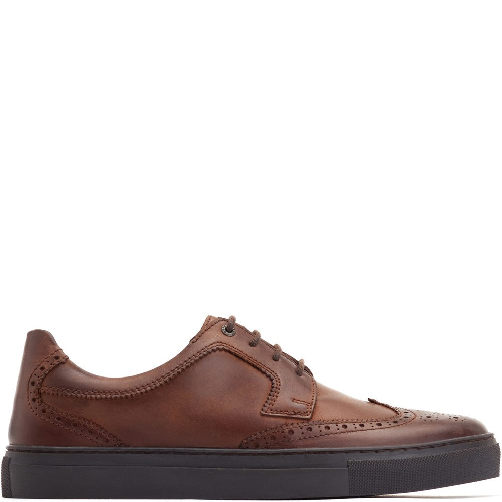 Keller Pull Up Cupsole Brogue Brown