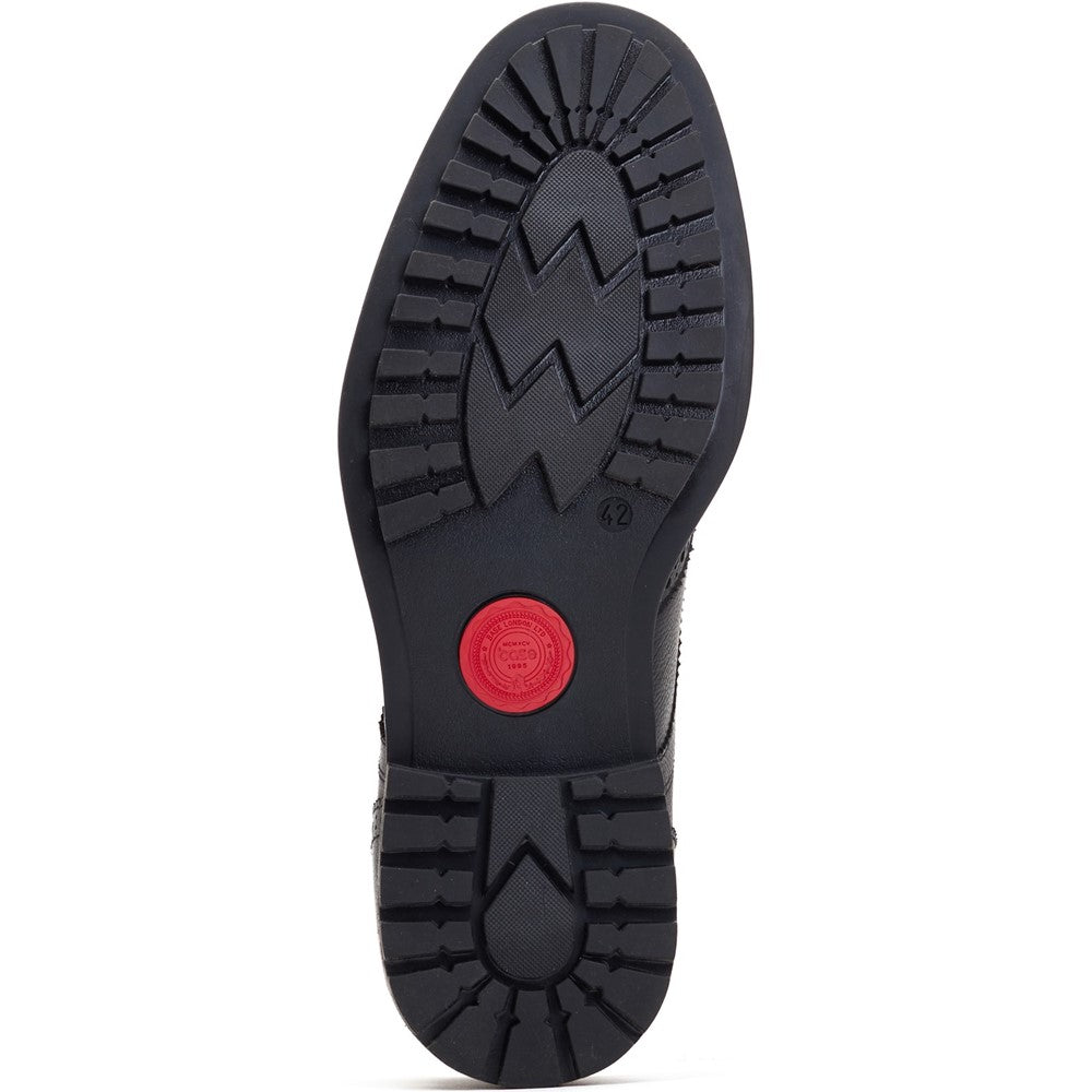 Yukon Grain Brogue Shoes Black