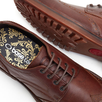 Yukon Grain Brogue Shoes Brown