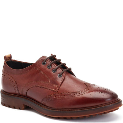 Yukon Grain Brogue Shoes Tan